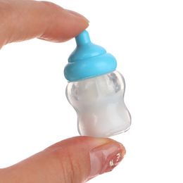 1pc Kids Pretend Play Games Toys Mini Nipple Baby Doll Pacifier Bottle For Doll House Feeding DIY Accessories Random Colour