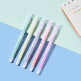 12PCS Coloured Gel Pen Set 0.5mm Kawaii pens for writing Diary Retractable Pen Stationery Office school supplies accessories