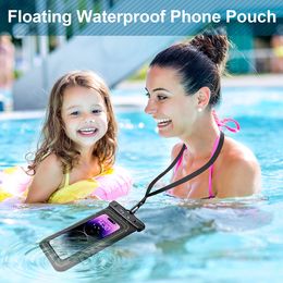 HAISSKY Large Float Waterproof Phone Bag Swimming Surfing Water Proof Pouch With Lanyard For iPhone Xiaomi Samsung Oneplus Pixel