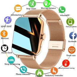 Watches Women Smart Watch Men 1.69" Full Touch Screen Heart Rate Fitness Tracker Ladies Watch Bluetooth Call Smart for Android IOS