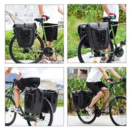 Large Capacity Bike Panniers Waterproof Bike Rear Rack Bag for Cycling Travelling Touring