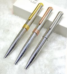 Luxury Fashion CT Silver Gold Green Ballpoint Pens Stationery Office School Supplier Cute Classic Design Writing Refill Pen Promot3525077