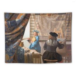 Tapestries The Art Of Painting Johannes Vermeer Tapestry Aesthetic Room Decors Bedroom Decorations Decorative Wall Murals