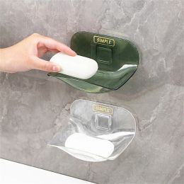 Universal Soap Box Wall-mounted Soap Rack Soap Holder Bathroom Accessories Storage Tray Transparent