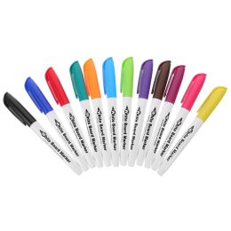 12 Pcs Household Marker Pen Child Whiteboard Plastic Dry Erase Markers Fine Tip