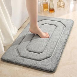 Bath Mats Bathroom Rug Thickened Super Absorbent Non-slip Mat Foot Carpet Floor Polyester Shower