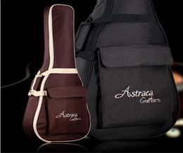 Deluxe Brown Black 40quot 41quot Acoustic Guitar Bag 600D Nylon Oxford Guitar Soft Case Gig Bag Wholes7100330