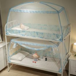 1 Piece 0.9m Mosquito Net For Dormitory Students Bunk Bed Kids Small Bed Mongolian Yurt Mosquito Net With Lace Decor 3 Colours