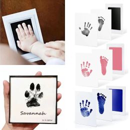 Safe Baby Hand Footprint Makers No Touch Babies Accessories Newborn Birth Souvenir Ink Pad Kits New Born Gift Pet Dog Paw Print