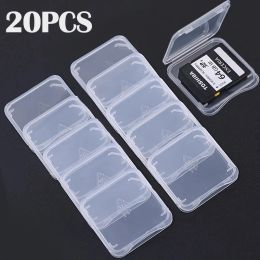 20/10/5/1PCS Transparent TF/SD Memory Cards Protective Case Holder Storage Boxes Portable Mini Clear SIM Card Dustproof Box