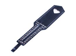 Sex Bondage Paddle with Hollow Heart Adult Games PU Leather Flogger Slave Fetish Bdsm SM Erotic Game Flirting Sex Toy for Couple8114595