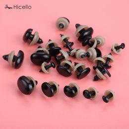 40pcs/20pcs Plastic safety eyes nose + washers Oval 3D Handmade DIY Accessories kid Puppet Doll Teddy Bear Plush Animal Black