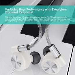 Sept New ARTTI T10 HiFi in Ear Wired Monitors Earphones Planar Driver High-purity Oxygen-free Copper with Removable 0.78mm 2pin