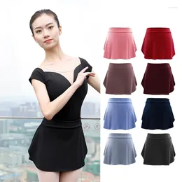 Stage Wear Ballet Dance Training Dress Adult Elastic Waist Half Skirt Women's TuTu Performance Costume Ballerina Dancewear