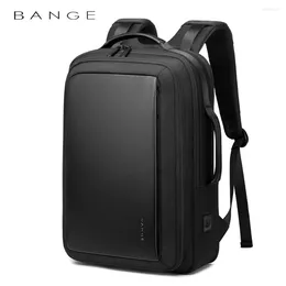 Backpack Bange Fashion Men 15"Laptop External USB Charging Computer Backpacks Anti-theft Waterproof Travel For Unisex