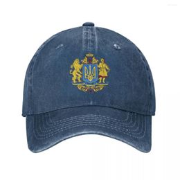 Ball Caps 2024 Spring Summer For Boy Girl Ukraine Flag Baseball Cap Ukrainian Vintage Hat Outdoor Cotton Casquette Gorras
