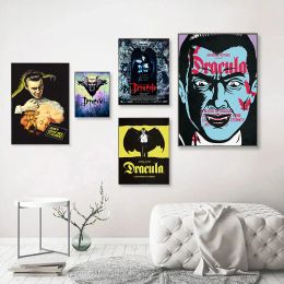 Vintage Classic Horror Movie Vampire Dracula Hot Poster Canvas Paintings Wall Art Prints Pictures for Bedroom Home Room Decor