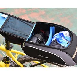 8L Bicycle Bags Large Capacity Waterproof Cycling Bag Mountain Bike Saddle Rack Trunk Bags Luggage Carrier Bike Bag