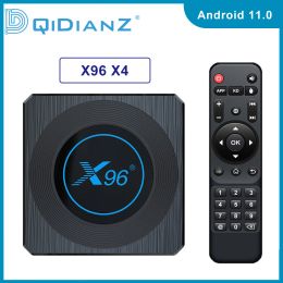 Box 2022 New Smart TV BOX Android 11 X96 X4 Amlogic S905 X4 4GB 32GB 64GB 2.4G 5G WIFI BT4.1 8K 4K X96X4 AV1 Set Top Box