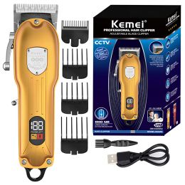 Trimmers Kemei 802 Professional Hair Clipper Adjustable Hair Trimmer For Men Barber Shop Electric Beard Haircut Machine Rechargeable