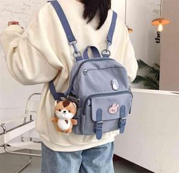 Fashion Mini Backpack Women Kawaii Shoulder Bag for Teenage Girls MultiFunction Small Bagpack Ladies Travle School Backpacks 21092101325