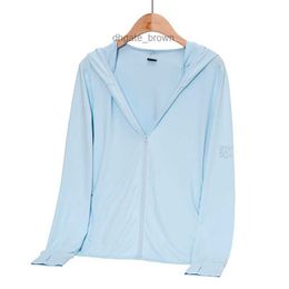 Sunscreen clothing for men and women in the summer of 2024 new hooded ice silk jacket for outdoor tourism UV protection for couples sunscreen clothing