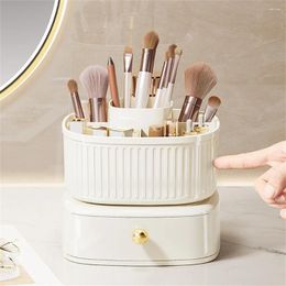 Storage Boxes Lipstick Box Easy To Take Eyeshadow Puff Multi-function Rotate Bathroom Large Capacity