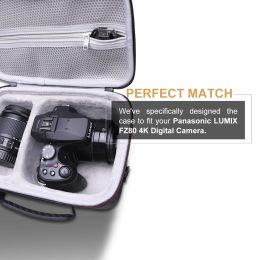 LTGEM EVA Hard Case for Panasonic LUMIX FZ80 4K Digital Camera - Travel Protective Carrying Storage Bag