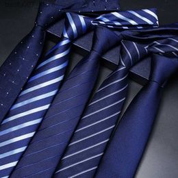 Neck Ties Tie free tie mens business dress zipper female grooms wedding thin black lazy man easy to pullQ