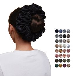 Oversized Velvet Scrunchies Hair Ties Hijab Accessories Scrunchie Solid Colour Elastic Hair Bands For Muslim Women