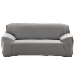 Chair Covers 1 Seater Solid Colour Elastic Sofa Cover Full Coverage Cushion Fabric Art Universal Stretchable For Any Home