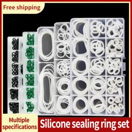 Silicone O-Ring Rubber Ring Set Tap Seal NBR VMQ FKM Gasket Box Ring Repair Kit Valve Water Repellent Oil Resistant Gasket Kit