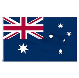 3x5 Australia Flag Custom National Hanging Outdoor Indoor Screen Printing 68D Screen Printing Support Drop 4408819