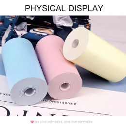 1~10PCS Multicolor Thermal Paper Sticker Paper Label Paper Photo Paper Mini Printable Sticker Roll Thermal Printers Clear