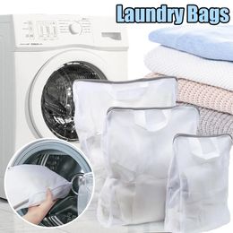 Laundry Bags Mesh Reusable Polyester Wash Multi Size Basket Anti-deformation Protective Clothes Organizer