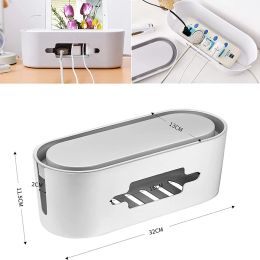 Electronics Cable Storage Box Plug Wire Organiser Storage For Charger Management Data Cable Socket Wiring Board Concentrator