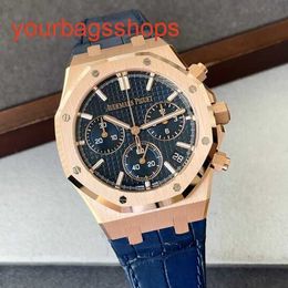 Top AP Wristwatch Royal Oak Series 26240OR Black Face 18K Rose Gold Mens Automatic Mechanical Watch Brand New