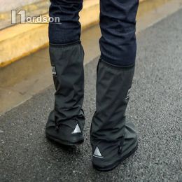 With Reflectors Waterproof Non-slip Motorcycle Cycling Bike Rain Boot Shoes Covers wear thicker for Motorcycle Scooter