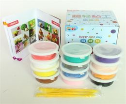 12pcslot 20g 12 Colours DIY safe and nontoxic Malleable Fimo Polymer Clay playdough Soft Power toys set With Original box5266949