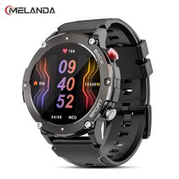 Watches MELANDA 2023 Smart Watch Men Bluetooth Call Waterproof MultiSport Fitness Tracker Heart Rate Monitor Smartwatch For Android IOS