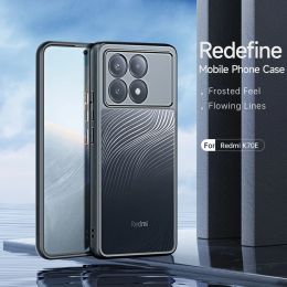 For Xiaomi Redmi K70E POCO X6 Pro Case DUX DUCIS Aimo Series Shockproof PC+TPU Flowing Line Matte Anti-fingerprint Cover