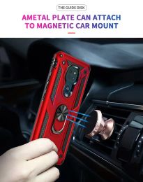 for Moto E7 Plus Case for Phone Moto E 7 Plus Case Shockproof Armor Rugged Military Protective Car Holder Magnetic Cover