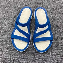 Slippers Women Shoes Sandals 2023 EVA Solid Color Garden Casual Jelly Shoe Sports Antiskid Beach Platform H240409 BYSC