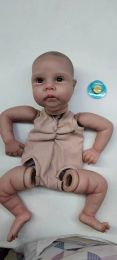 20inch Already Painted Kit Miley Reborn Doll Parts Cute Baby 3D Painting with Visible Veins Cloth Body Included