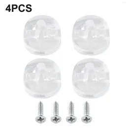 Frames Mirror Wall Clips Fixing Set Plastic Glass Clamps Frameless Clip Bracket Mounting Hanging 4 Screws