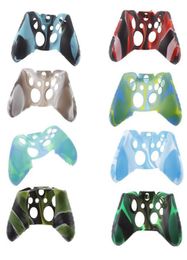 Silicone Cases Soft Flexible Camouflage Rubber Skin Case Cover For Xbox One Slim Controller Grip Covers7563994