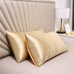 3 Sizes 100% Silk Pillowcase Pillow Cover Silky Satin Hair Beauty Pillowcase Comfortable Pillow Case Home Decor Pillow Covers