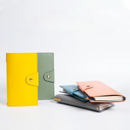 Notebooks Multifunctional Notebook Portable A6 Handbook PU Leather Notebook Creative Kraft Paper Planner Sketchbook Agenda Diary Notebooks