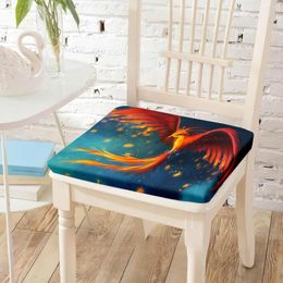 Pillow Phoenix Bird Art Printing Chair Backrest S Chairs Pad Decorative Adult Reading Watching TV Meditating Pads Decor