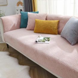 Chair Covers Plush Cashmere Sofa Cushion Thickened High-end Non-slip Nordic Modern Simple Cover